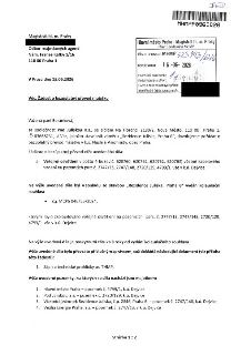Žádost o bezúplatný převod majetku adresovaná Magistrátu hl. m. Prahy, podaná společností Pod Juliskou a.s. (IČ: 03668231). Předmětem žádosti je bezúplatný pře…