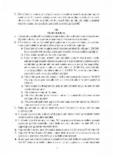 Text dokumentu obsahující bod 7 a článek VII. 'Ukončení smlouvy'. Bod 7: Penále za porušení rozpočtové kázně 0,4 promile z částky odvodu za každý den prodlení.…