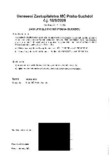 Usnesení Zastupitelstva MČ Praha-Suchdol č.j. 18/5/2026 ze dne 29. 1. 2026. Zastupitelstvo schvaluje poskytnutí peněžitých darů na podporu práce s mládeží tělo…