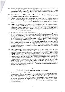 Strana 3 smlouvy obsahující body 3.7 až 4.1. Body zahrnují: 3.7 podmínky čerpání finančních prostředků a DPH; 3.8 vracení prostředků; 3.9 výpovědní lhůtu 14 dn…