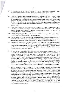 Strana 3 smlouvy o poskytnutí dotace obsahující body 3.5 až 3.12. Klíčové body zahrnují: 3.5 Zahrnutí nákladů do závěrečné zprávy. 3.6 Povinnost řádného vedení…