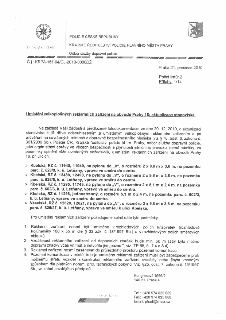 Úřední dokument Policie ČR, Krajské ředitelství policie hlavního města Prahy, Odbor služby dopravní policie, č.j. KRPA-167-64/ČJ-2010-0000DŽ ze dne 21. prosinc…
