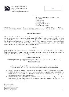 MĚSTSKÁ ČÁST PRAHA 1, ÚŘAD MĚSTSKÉ ČÁSTI, Odbor dopravy, Oddělení dopravně-komunikační. Adresa: Policie České republiky – Ochranná služba, PS – 62/OS, 170 89 P…