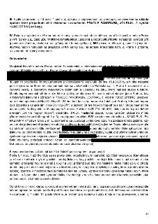 Úřední dokument (strana 2/4) obsahující rozhodnutí o správním trestu propadnutí věci (tiskovina PRAGUE PANORAMA, JOURNAL, č. vydání 1/2025 SPRING). Dokument ob…