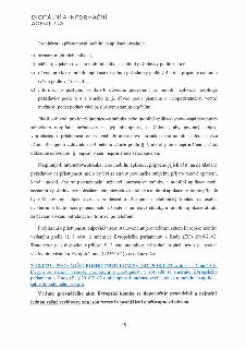 Dokument 'Digitální a informační agentura' týkající se náležitostí prohlášení o přístupnosti mobilních aplikací a internetových stránek. Obsah zahrnuje: a) sez…