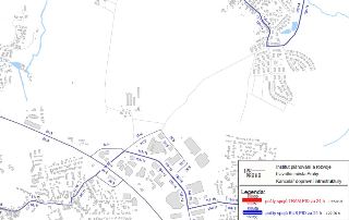 Schéma dopravní infrastruktury (IPR Praha, Kancelář dopravní infrastruktury) znázorňující počty spojů PID v daných úsecích. Legenda: červené čáry značí počty s…