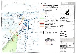 Situační nákres dopravních opatření a záborů pro stavbu 'Bytový dům Paper Block Holešovice' (parc. č. 283, 284, 268/1, 269, 270, k.ú. Holešovice, obec Praha 7)…