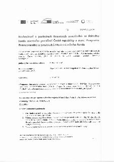 Rozhodnutí o poskytnutí finančních prostředků ze Státního fondu životního prostředí ČR v rámci Programu financovaného z prostředků Modernizačního fondu. Číslo…