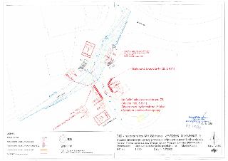 DIO - rekonstrukce MK Sámova - ZAŘÍZENÍ STAVENIŠTĚ, situace přechodné úpravy provozu - připojení staveništního vjezdu. Praha 10 - Vršovice, Sámova, č. 1002; in…