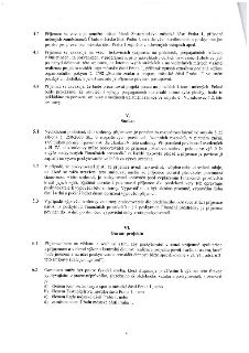 Text smlouvy obsahující body 4.2 až 6.2. Bod 4.2: Povinnost příjemce umožnit účast zástupců MČ Praha 1 na akcích. Bod 4.3: Povinnost uvádět logo MČ Praha 1 na…