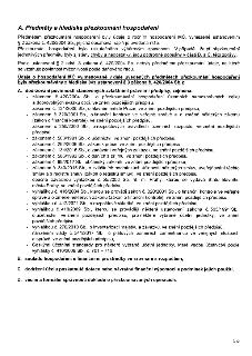 Dokument 'A. Předměty a hlediska přezkoumání hospodaření'. Obsahuje vymezení předmětu přezkoumání hospodaření MČ dle zákona č. 420/2004 Sb. a seznam právních p…