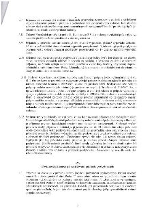 Strana 3 smlouvy obsahující body 3.7 až 4.1. Body 3.7-3.10 definují pravidla pro čerpání finančních prostředků (zákaz úhrady DPH, vracení prostředků, výpověď s…