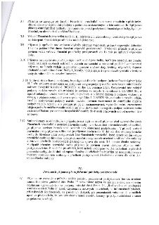 Výňatek ze smlouvy o poskytnutí finančních prostředků (články 3.7 až 4.1). Obsahuje pravidla pro čerpání prostředků, zákaz jejich použití na mzdy, pohoštění, d…