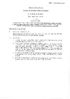 Usnesení Rady hlavního města Prahy č. 1191 ze dne 8. 6. 2026 k přiznání hl. m. Prahy k dani z příjmů právnických osob za zdaňovací období roku 2025, k vratkám…
