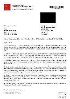 Úřední dokument Magistrátu hlavního města Prahy, odboru sociálních věcí a zdravotnictví, ze dne 19.06.2026, č. j. MHMP 637433/2026, sp. zn. S-MHMP 281261/2026.…