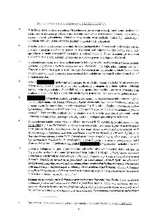 Text dokumentu obsahující právní argumentaci k problematice krátkodobých pronájmů a sdíleného bydlení. Obsahuje body 28 až 34. Klíčové body: kritika metodiky M…