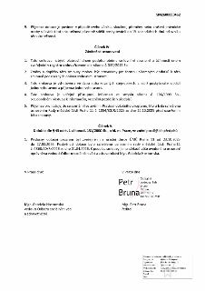 Závěrečná ustanovení smlouvy (Článek IV. a V.) s číslem SM2600000462. Obsahuje informace o platnosti smlouvy, změnách, počtu vyhotovení a zveřejnění. Doložka d…