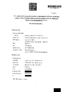 Záhlaví a identifikační údaje smlouvy/objednávky: Věc: „Zpracování posouzení a ověření architektonické studie pro objekt haly Ferona v Praze v Holešovicích a z…