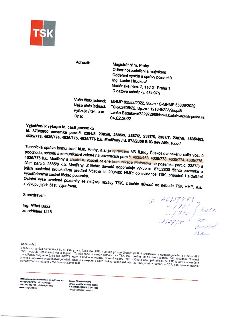 Úřední dopis společnosti TSK Praha adresovaný Magistrátu hl.m. Prahy, odboru hospodaření s majetkem, ze dne 04.02.2022. Předmětem je vyjádření k výkupu pozemků…