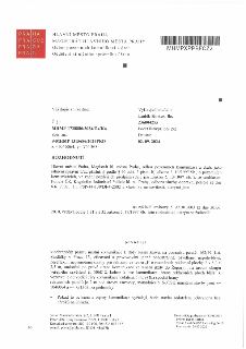 HLAVNÍ MĚSTO PRAHA, MAGISTRÁT HLAVNÍHO MĚSTA PRAHY, Odbor pozemních komunikací a drah, Oddělení silničního správního úřadu. MHMPXPPBFCZ2. Váš dopis zn./ze dne:…