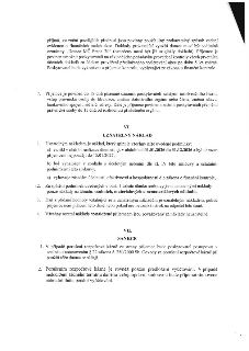 Výňatek ze smlouvy o poskytnutí dotace. Obsahuje podmínky pro příjemce: povinnost označení dokladů 'Dotace MČ Praha 20', archivace 5 let, povinnost oznámení zm…