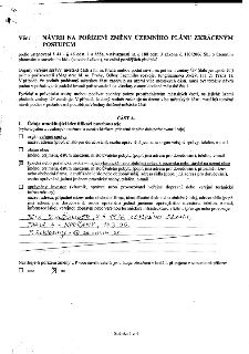 Formulář: NÁVRH NA POŘÍZENÍ ZMĚNY ÚZEMNÍHO PLÁNU ZKRÁCENÝM POSTUPEM. Informace o podání návrhu orgánům veřejné správy a městským částem. ČÁST A: Údaje umožňují…