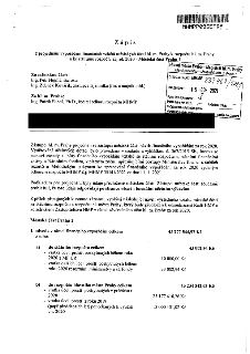 Zápis z projednání vypořádání finančních vztahů městských částí hl. m. Prahy k rozpočtu hl. m. Prahy a ke státnímu rozpočtu za rok 2020 - Městská část Praha 1.…