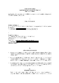 Veřejnoprávní smlouva o poskytnutí dotace z rozpočtu MČ Praha 20, číslo: S/12/2026/0071. Smluvní strany: Poskytovatel: Městská část Praha 20, sídlo: Jívanská 6…