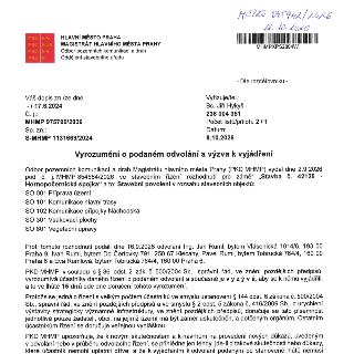 HLAVNÍ MĚSTO PRAHA, MAGISTRÁT HLAVNÍHO MĚSTA PRAHY, Odbor pozemních komunikací a drah, Oddělení stavebního úřadu. Č. j.: MHMP 975799/2026, Sp. zn.: S-MHMP 1131…