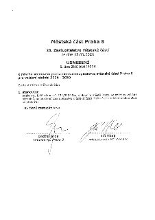 Městská část Praha 8, 20. Zastupitelstvo městské části ze dne 13.05.2026. USNESENÍ č. Usn ZMC 010/2026 k návrhu stanovení počtu členů Zastupitelstva městské čá…