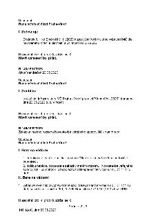 Zápis z jednání Rady městské části Praha-Vinoř ze dne 06.05.2026 (stránka 2 ze 3). Obsahuje tři usnesení: 1. Schválení Dodatku č. 1 ke Směrnici č. 11/2023 k za…