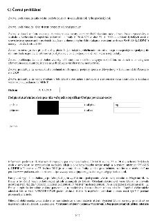 C) Čestná prohlášení. Žadatel používá kalendářní rok. Žadatel není propojen s jinými podniky. Žadatel se zavazuje k dodržování GDPR, informování o změnách, pot…