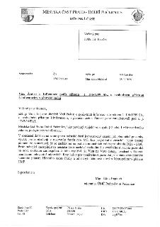 Oficiální dopis Městské části Praha-Dolní Počernice, č.j. 1742/26/TAJ ze dne 28.07.2026. Adresát: JUDr. Jiří Kvaček. Věc: Žádost o informace podle zákona č. 10…