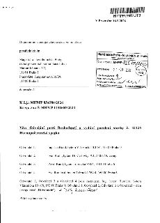 V Praze dne 16.9.2026. Dopravnímu a energetickému stavebnímu úřadu prostřednictvím Magistrátu hlavního města Prahy, odbor pozemních komunikací a drah, Mariánsk…