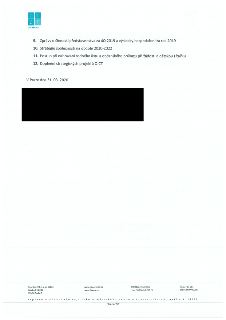 Naskenovaná stránka textového dokumentu společnosti Operátor ICT, a.s. s obsahem:
- 9. Zprávy o činnosti představenstva za 4Q 2019 a výsledky hospodaření za ro…