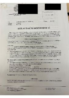 Kolaudační rozhodnutí vydané Magistrátem hlavního města Prahy, odbor dopravy, dne 30. 3. 2001 (vypraveno 13. 4. 2001), č.j. MHMP 9625/2001/DOP-01/WE-P14. Rozho…