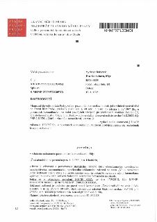Rozhodnutí Magistrátu hlavního města Prahy, odboru pozemních komunikací a drah, č. j. MHMP-555305/2023/O4/KI ze dne 17. 3. 2023. Předmětem je povolení provozov…