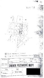 Příloha č. 2. Snímek pozemkové mapy. Měřítko 1:1000, katastrální území: Střešovice, obec: Praha, okres: Praha. Číslo zakázky: 206396-1050-88. Mapový list č. 28…