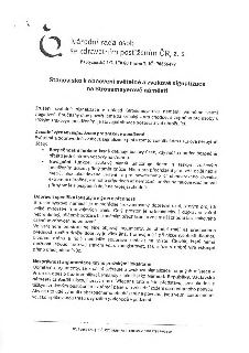 Stanovisko Národní rady osob se zdravotním postižením ČR, z. s. (Partyzánská 1/7, 170 00 Praha 7, IČ: 70856478) k obnovení světelné a zvukové signalizace na St…