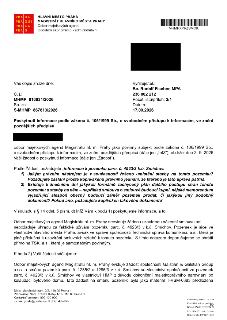 Úřední dopis Magistrátu hlavního města Prahy ze dne 17.09.2026 (č.j. MHMP 910931/2026) týkající se pozemku parc. č. 4923/3 v k.ú. Smíchov. Odbor majetkových ag…
