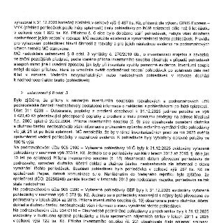 Zpráva o výsledcích inventarizace pohledávek k 31.12.2025: Městská část (MČ) vykázala zůstatek 6 467 tis. Kč, přičemž pohledávky po lhůtě splatnosti přes 6 let…