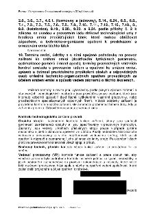 Provozní řád vyjmenovaného stacionárního zdroje znečišťování ovzduší. Části týkající se rizikových technologických uzlů z hlediska emisí znečišťujících látek,…