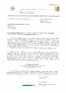 Úřední dokument Krajského ředitelství policie hl. m. Prahy, odbor služby dopravní policie, oddělení dopravního inženýrství. Č. j. KRPA-79314-2/ČJ-2023-0000DŽ-S…