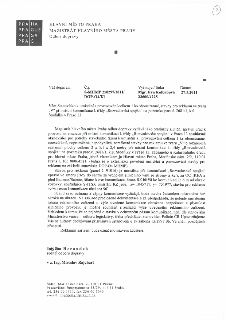 HLAVNÍ MĚSTO PRAHA, MAGISTRÁT HLAVNÍHO MĚSTA PRAHY, Odbor dopravy. Váš dopis zn.: -, Č.j.: S-MHMP 250297/2011/DOP-O4/KI, Vyřizuje / linka: Mgr. Eva Kolbabová 2…
