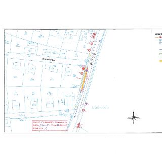 Katastrální mapa ukazující parcelní čísla v oblasti ulice Na selském a Ke Slivenci v obci Lochkov. Viditelné parcely: 342/3, 342/4, 342/5, 348, 349, 346, 347,…