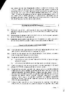Strana 7 nájemní smlouvy obsahující: ČLÁNEK IX. SANKČNÍ UJEDNÁNÍ (9.1. Smluvní pokuta 0,1 % z dlužné částky za každý započatý den prodlení, 9.2. Splatnost poku…