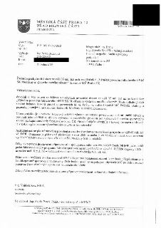 Úřední dopis Městské části Praha 12 ze dne 19. ledna 2026, podepsaný starostou Ing. Vojtěchem Kosem, MBA. Předmětem je žádost o poskytnutí dotace ve výši 35 mi…
