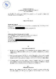 Veřejnoprávní smlouva o poskytnutí dotace z rozpočtu MČ Praha 20, číslo: S/12/2026/0072. Smluvní strany: Poskytovatel: Městská část Praha 20, sídlo: Jívanská 6…