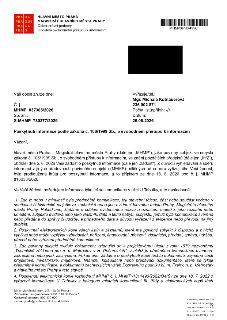 Úřední dopis Magistrátu hlavního města Prahy (MHMP) ze dne 26. 8. 2026, č. j. MHMP 837308/2026, týkající se žádosti o informace podle zákona č. 106/1999 Sb. o…