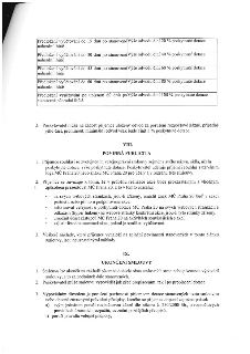 Tabulka sankcí za pozdní předložení vyúčtování dotace: 15 dní po lhůtě 20 %, 30 dní 40 %, 45 dní 60 %, 60 dní 80 %, po 60 dnech 100 %. Bod 3: Poskytovatel může…
